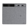 Tapis de Souris Chargeur Multifonction Personnalisable Deuz Matières : PET recyclé Couleurs : gris