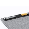 Tapis de Souris Chargeur Multifonction Personnalisable Deuz Matières : PET recyclé Couleurs : gris marquage laser ultra précis