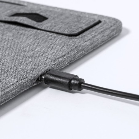 Tapis de Souris Chargeur Multifonction Personnalisable Deuz Matières : PET recyclé Couleurs : gris livraison express 24h 48h