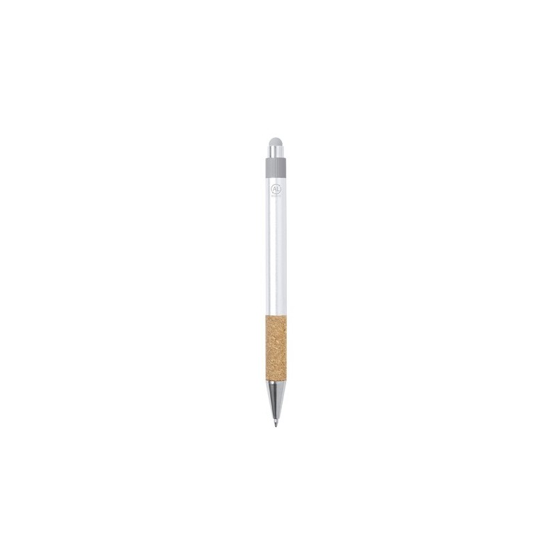Stylet Éco-responsable et Pratique Personnalisé Bille Fobox Matières : liège Couleurs : argenté goodies publicitaire événementie