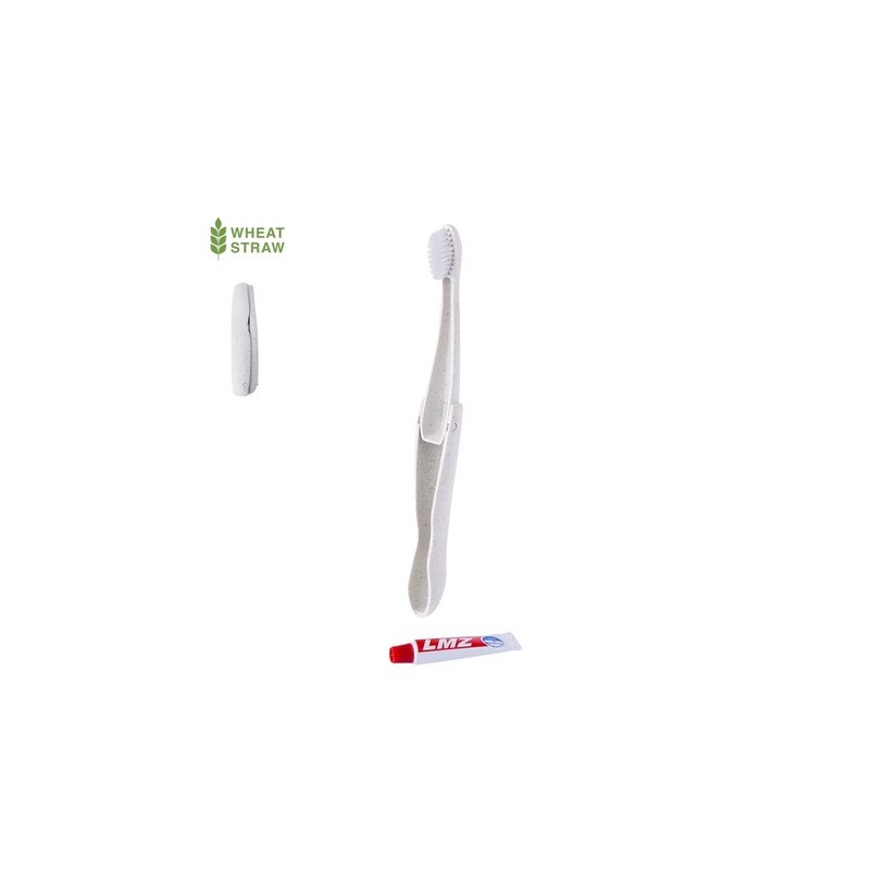 Set de Brosse à Dents Éco-responsable, Pratique et Personnalisé Amondo Couleurs : naturel personnalisable avec votre logo