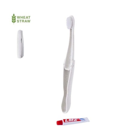 Set de Brosse à Dents Éco-responsable, Pratique et Personnalisé Amondo Couleurs : naturel personnalisable avec votre logo