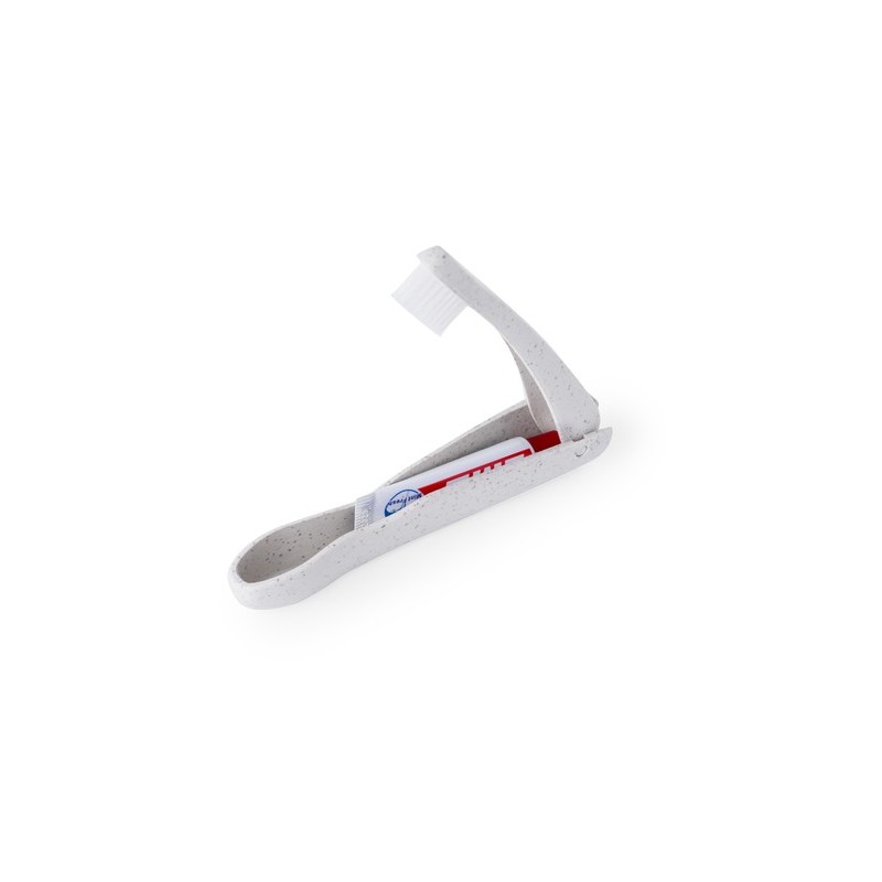 Set de Brosse à Dents Éco-responsable, Pratique et Personnalisé Amondo Couleurs : naturel impression haute définition
