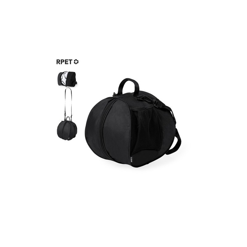 Sac Éco-responsable Personnalisé et Fonctionnel à Ballon Lafin pas cher Couleurs : noir Matières : polyester recyclé personnalis