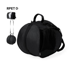 Sac Éco-responsable Personnalisé et Fonctionnel à Ballon Lafin pas cher Couleurs : noir Matières : polyester recyclé cadeau entr