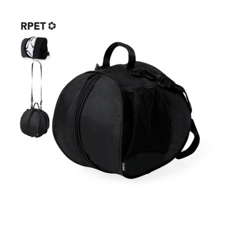Sac Éco-responsable Personnalisé et Fonctionnel à Ballon Lafin pas cher Couleurs : noir Matières : polyester recyclé cadeau entr