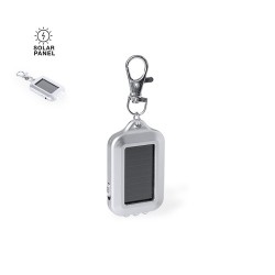 Porte-Clés Éco-responsable Pratique Personnalisé avec Lampe Eluxo Couleurs : argenté 2