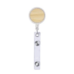Porte Badge Éco-responsable Personnalisé - Alikra pas cher Matières : bambou Couleurs : naturel