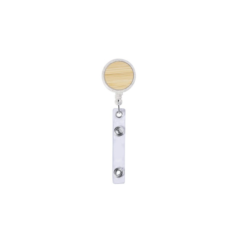 Porte Badge Éco-responsable Personnalisé - Alikra pas cher Matières : bambou Couleurs : naturel
