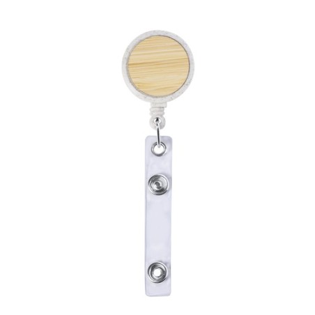 Porte Badge Éco-responsable Personnalisé - Alikra pas cher Matières : bambou Couleurs : naturel