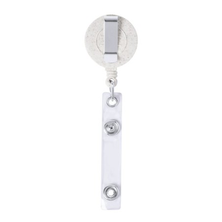 Porte Badge Éco-responsable Personnalisé - Alikra pas cher Matières : bambou Couleurs : naturel marquage laser ultra précis