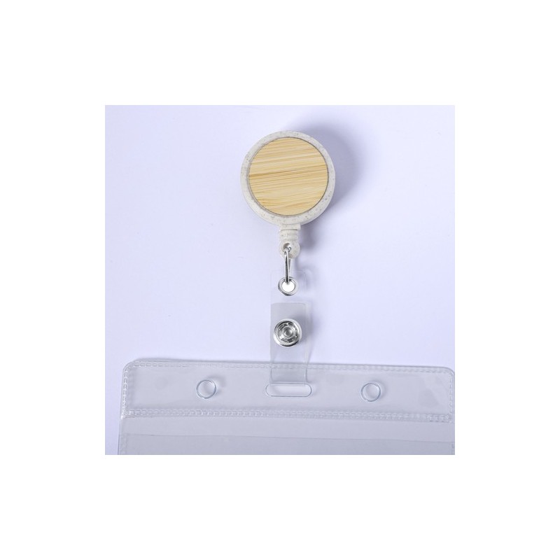 Porte Badge Éco-responsable Personnalisé - Alikra pas cher Matières : bambou Couleurs : naturel livraison express 24h 48h