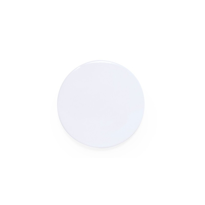 Badge Personnalisable Éco-responsable pour Entreprises - Varek Couleurs : blanc