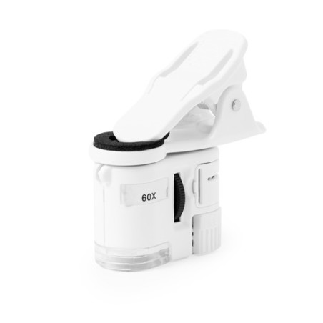 Microscope High-Tech Personnalisé 60X Saganix pas cher Couleurs : blanc cadeau entreprise pas cher