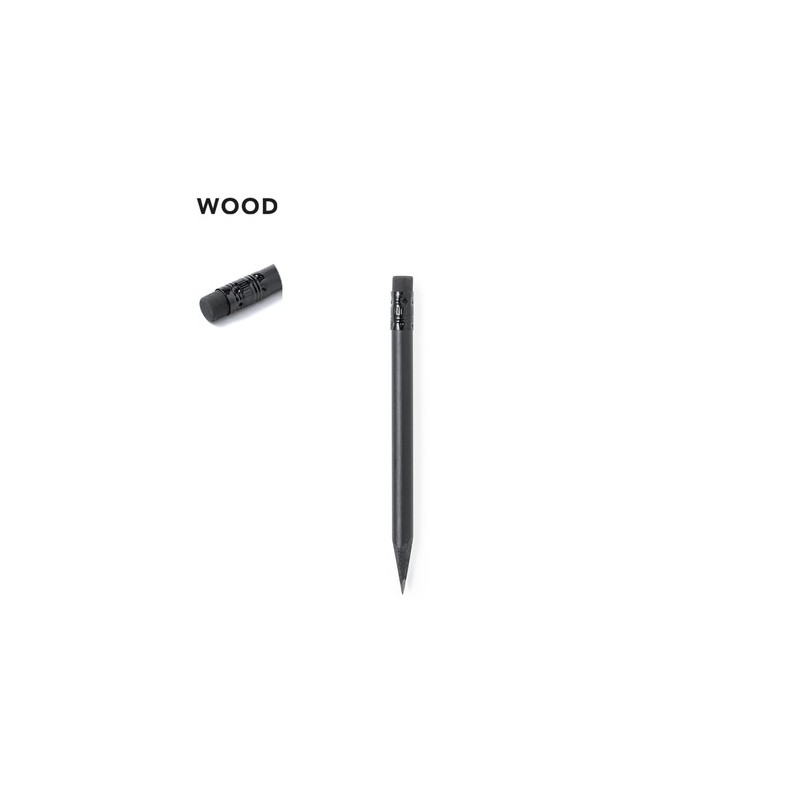 Crayon en Bois Naturel Publicitaire Vexor Matières : bois Couleurs : noir personnalisable avec votre logo