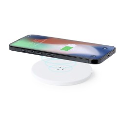 Chargeur Éco-responsable et Performant Personnalisé pas cher Kambel RCS Matières : ABS recyclé Couleurs : blanc cadeau entrepris