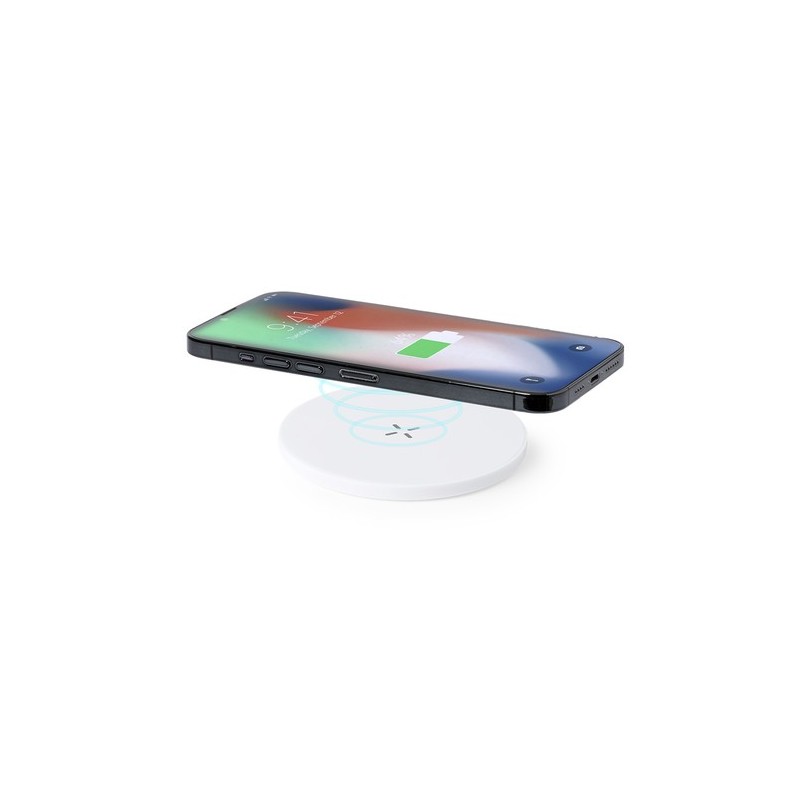 Chargeur Éco-responsable et Performant Personnalisé pas cher Kambel RCS Matières : ABS recyclé Couleurs : blanc cadeau entrepris
