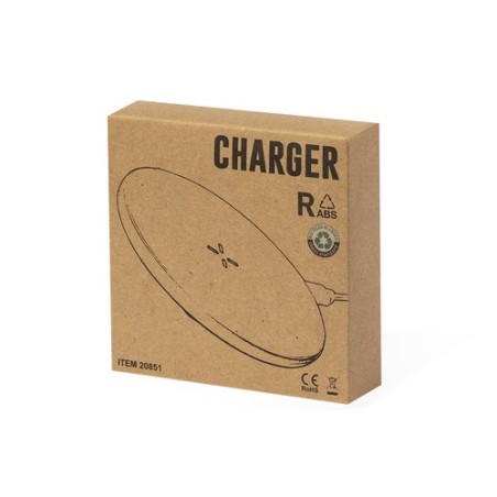 Chargeur Éco-responsable et Performant Personnalisé pas cher Kambel RCS Matières : ABS recyclé Couleurs : blanc livraison expres