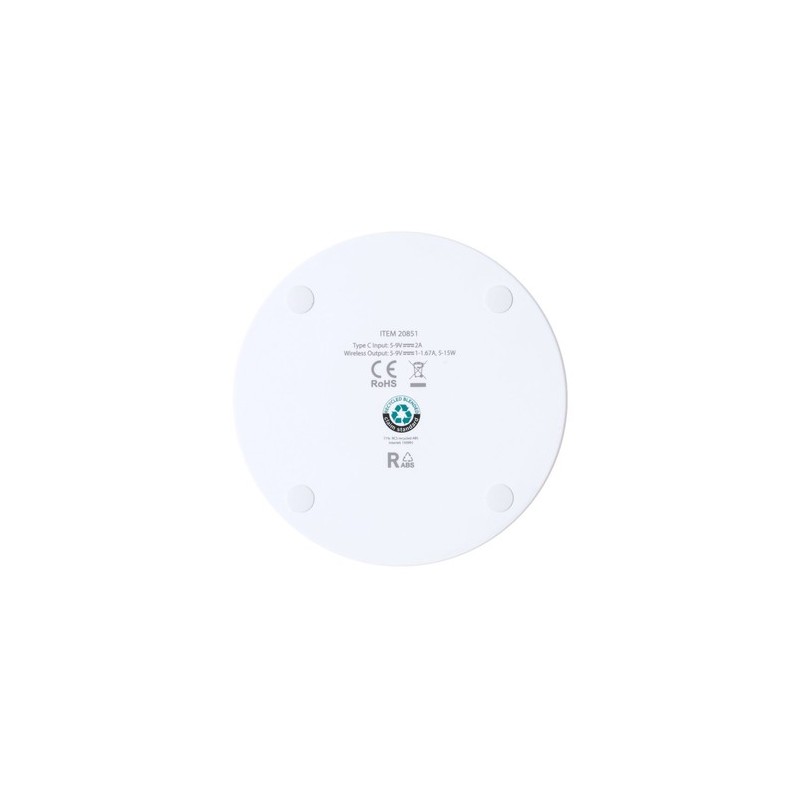 Chargeur Éco-responsable et Performant Personnalisé pas cher Kambel RCS Matières : ABS recyclé Couleurs : blanc objet promotionn