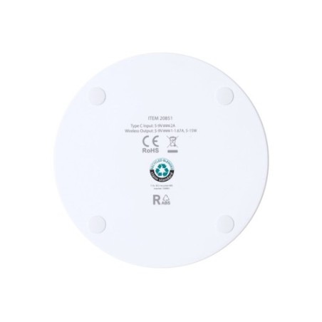 Chargeur Éco-responsable et Performant Personnalisé pas cher Kambel RCS Matières : ABS recyclé Couleurs : blanc objet promotionn