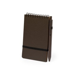 Cahier Personnalisé Éco-responsable pour Objets Publicitaires - Pacam Matières : polypropylène (PP) Couleurs : marron cadeau ent