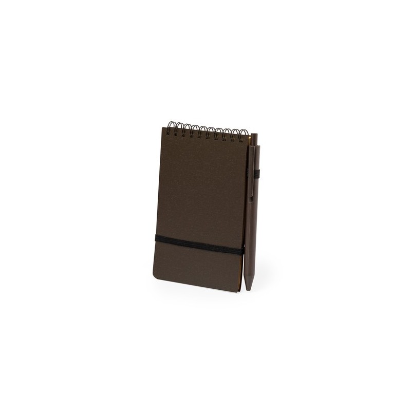 Cahier Personnalisé Éco-responsable pour Objets Publicitaires - Pacam Matières : polypropylène (PP) Couleurs : marron cadeau ent