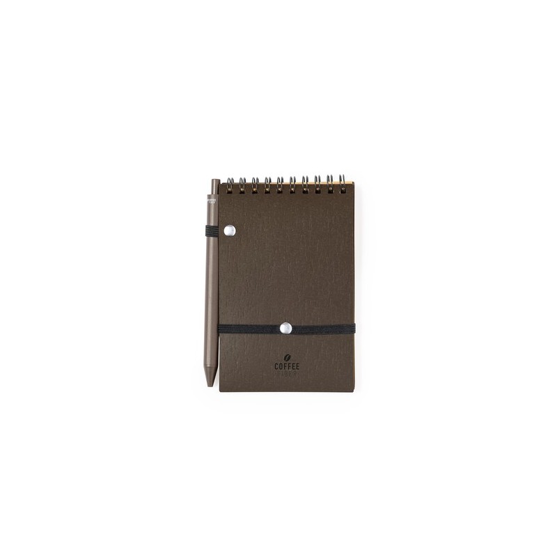Cahier Personnalisé Éco-responsable pour Objets Publicitaires - Pacam Matières : polypropylène (PP) Couleurs : marron goodies pu