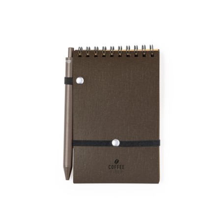 Cahier Personnalisé Éco-responsable pour Objets Publicitaires - Pacam Matières : polypropylène (PP) Couleurs : marron goodies pu