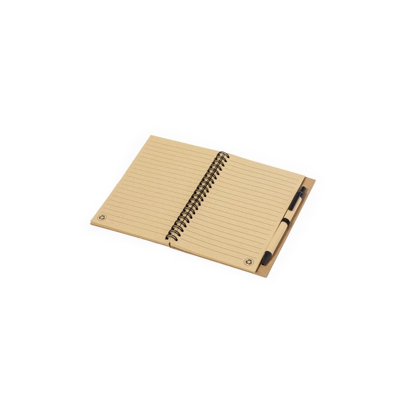 Cahier Éco-responsable Personnalisé Stylé Gienah pas cher Matières : liège Couleurs : noir impression haute définition