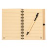 Cahier Éco-responsable Personnalisé Stylé Gienah pas cher Matières : liège Couleurs : noir marquage laser ultra précis
