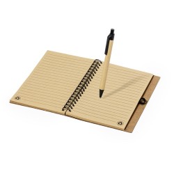 Cahier Éco-responsable Personnalisé Stylé Gienah pas cher Matières : liège Couleurs : noir livraison express 24h 48h