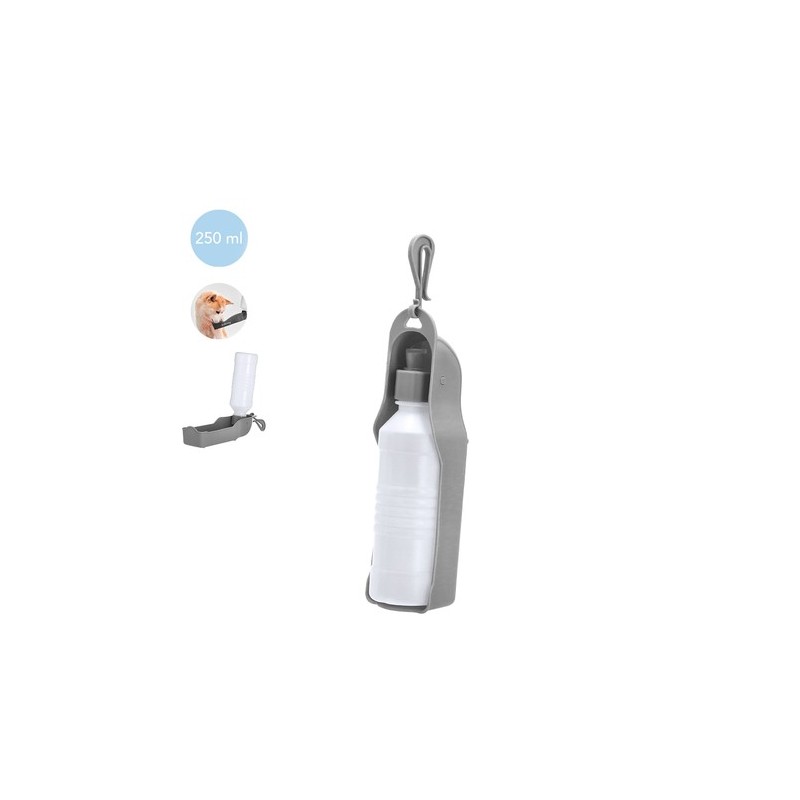 Bidon Ergonomique Personnalisé pour Animaux de Compagnie - 250 ml Eritsen Matières : polypropylène (PP) Couleurs : gris personna
