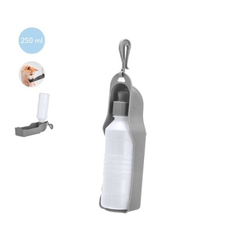 Bidon Ergonomique Personnalisé pour Animaux de Compagnie - 250 ml Eritsen Matières : polypropylène (PP) Couleurs : gris personna