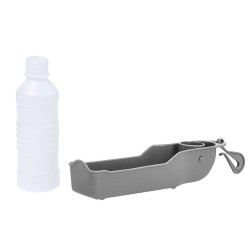 Bidon Ergonomique Personnalisé pour Animaux de Compagnie - 250 ml Eritsen Matières : polypropylène (PP) Couleurs : gris impressi
