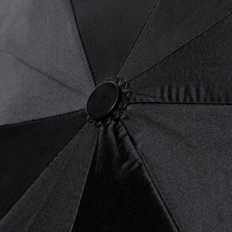 Parapluie Éco-responsable Personnalisé et Stylé - Claris pas cher Matières : PET recyclé Couleurs : noir marquage laser ultra pr
