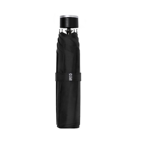 Parapluie Éco-responsable Personnalisé et Stylé - Claris pas cher Matières : PET recyclé Couleurs : noir cadeau collaborateur pr