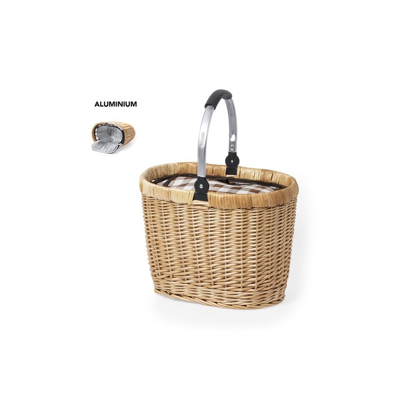 Sac Isotherme Pratique Éco-responsable pour Pique-Nique Halbax Matières : osier