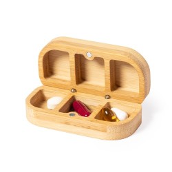 Pilulier Éco-responsable Personnalisé Accessoire d'Hygiène Pensol Matières : bambou goodies publicitaire événementiel