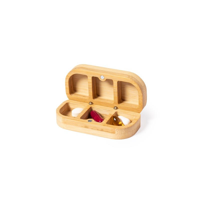 Pilulier Pensol en Bambou - Élégance et Praticité