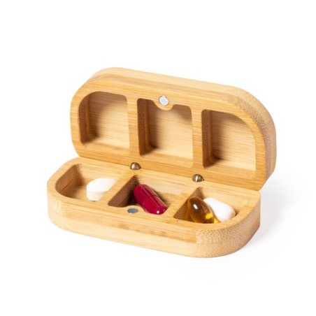 Pilulier Pensol en Bambou - Élégance et Praticité