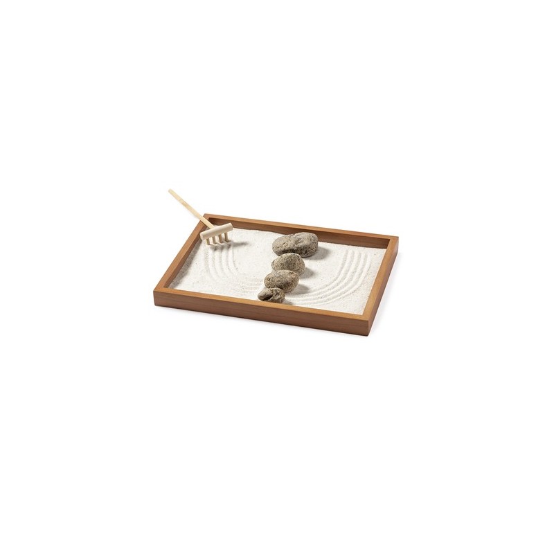 Mini Jardin Zen Éco-responsable pour Détente - Azumy Matières : bois personnalisable avec votre logo