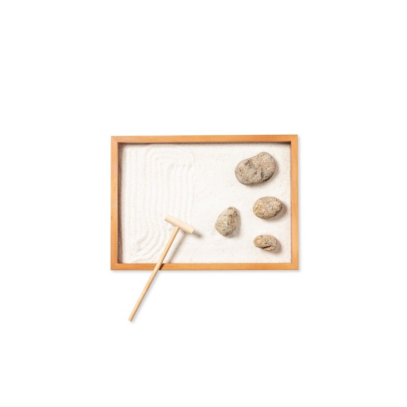 Mini Jardin Zen Éco-responsable pour Détente - Azumy Matières : bois goodies publicitaire événementiel