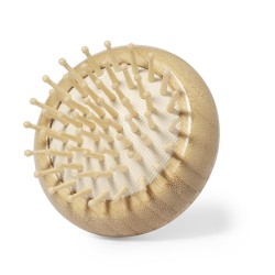 Brosse à Cheveux Éco-responsable en Bambou avec Miroir Personnalisée - Bonnie Matières : bambou personnalisation rapide en Franc