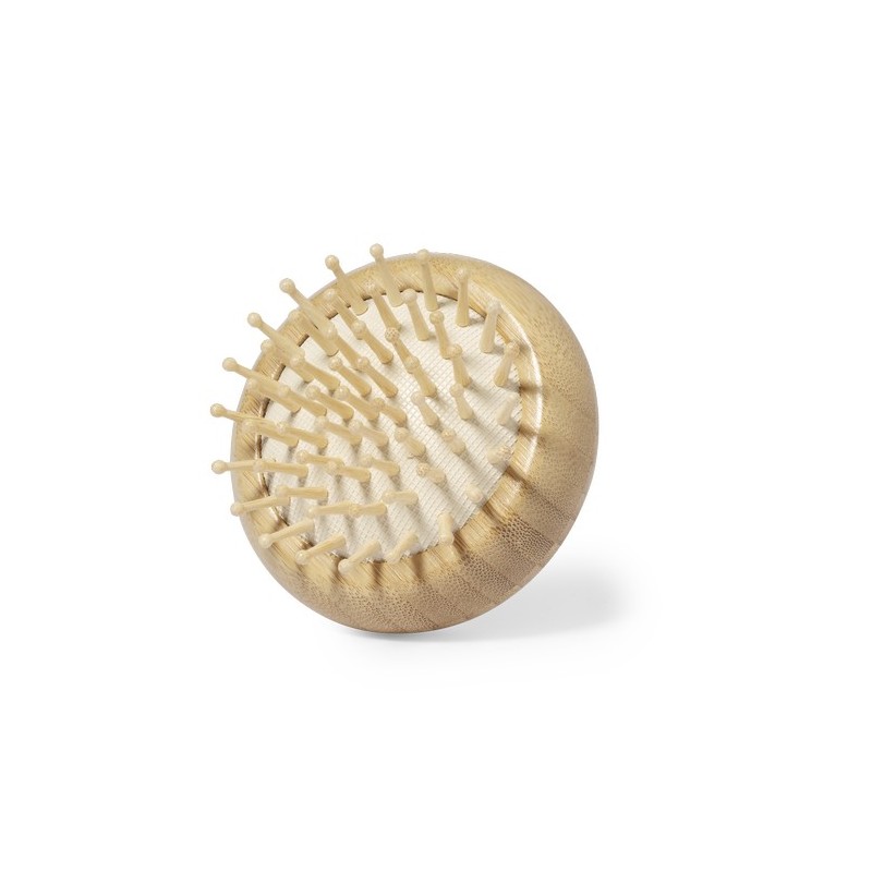 Brosse à Cheveux Éco-responsable en Bambou avec Miroir Personnalisée - Bonnie Matières : bambou personnalisation rapide en Franc