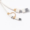 Câble de Charge Éco-responsable Pratique Personnalisé pas cher Denny Matières : bambou Couleurs : naturel goodies publicitaire é