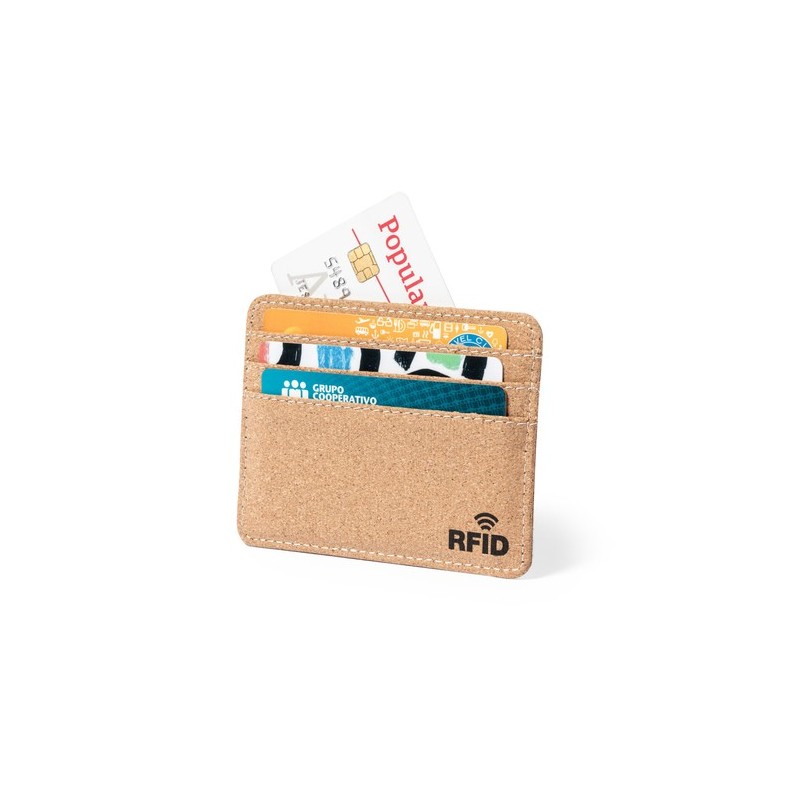 Porte-Cartes Élégant et Personnalisé avec Protection RFID pas cher - Reylox Matières : liège goodies publicitaire événementiel