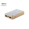 Batterie Éco-responsable Personnalisée 5000 mAh - Power Bank Bralty Matières : bambou
