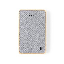 Batterie Éco-responsable Personnalisée 5000 mAh - Power Bank Bralty Matières : bambou 2