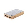Batterie Éco-responsable Personnalisée 5000 mAh - Power Bank Bralty Matières : bambou cadeau entreprise pas cher