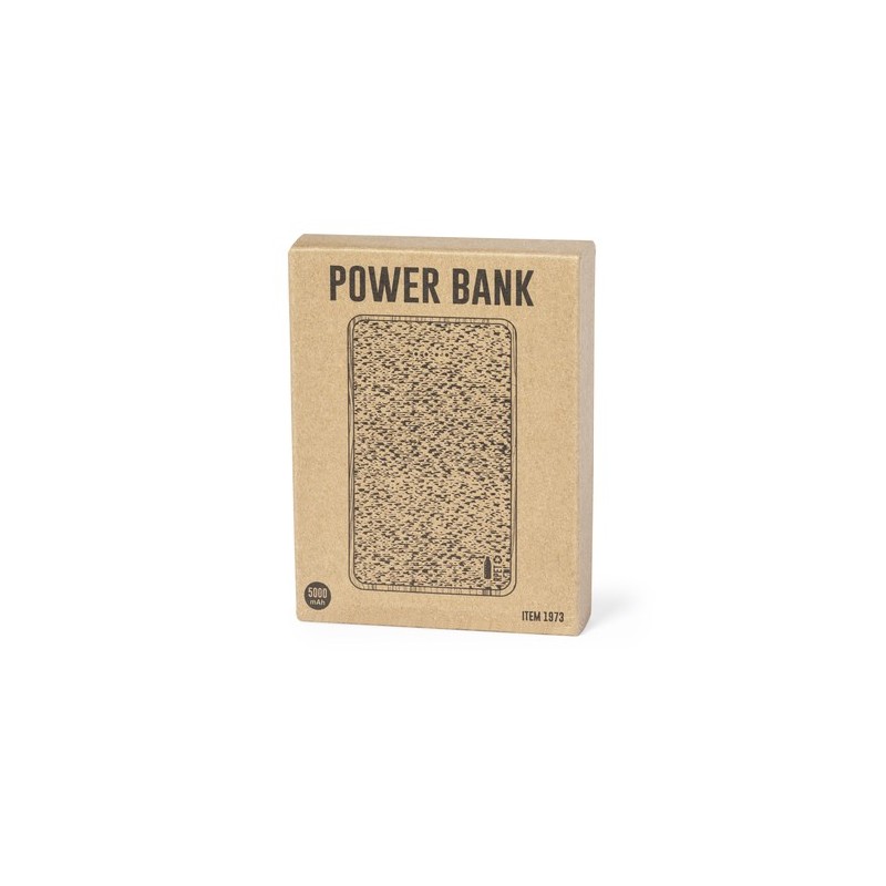 Batterie Éco-responsable Personnalisée 5000 mAh - Power Bank Bralty Matières : bambou goodies publicitaire événementiel